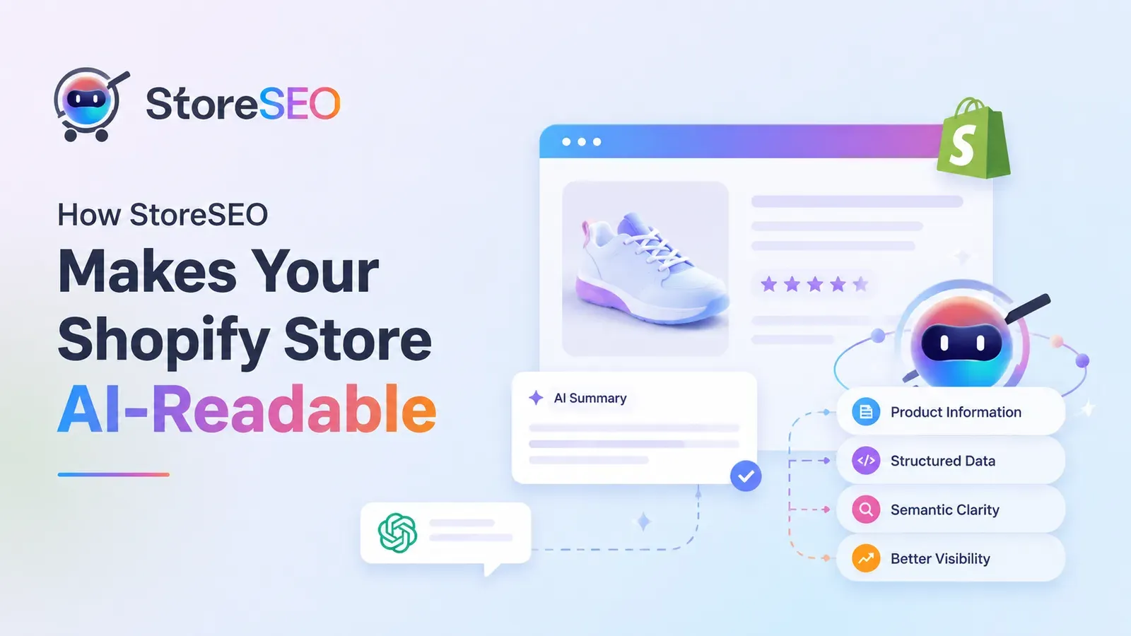StoreSEO makes your Shopify store ai-redable