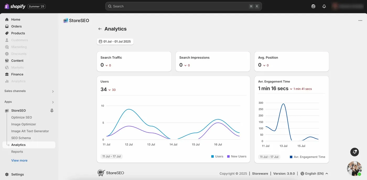 Connect StoreSEO With Google Analytics