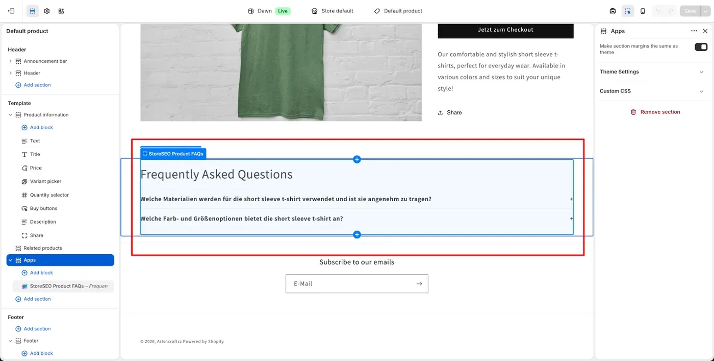 Show FAQs on Your Storefront
