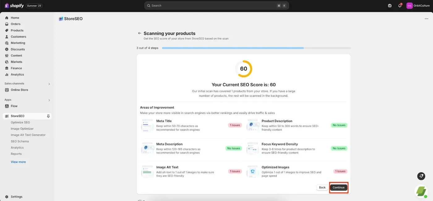 Install StoreSEO App