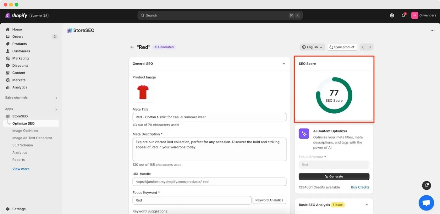How To Add An Image Alt Text For Shopify Products With StoreSEO?