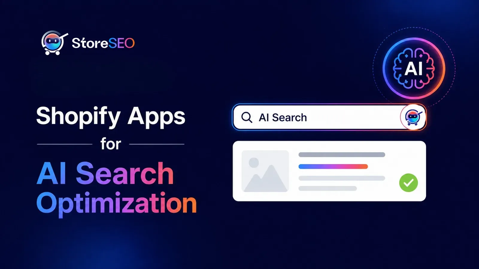 Shopify apps for AI Search Optimization in 2026