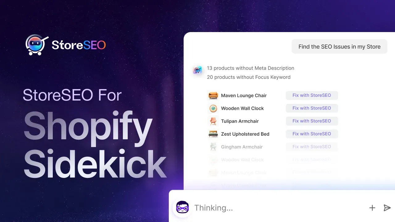 StoreSEO for Shopify Sidekick